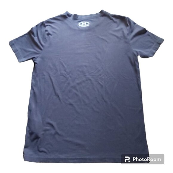 Youth Under Armour Heat Gear Cotton Blend Black Short Sleeve T-Shirt-Size Large - Picture 2 of 4